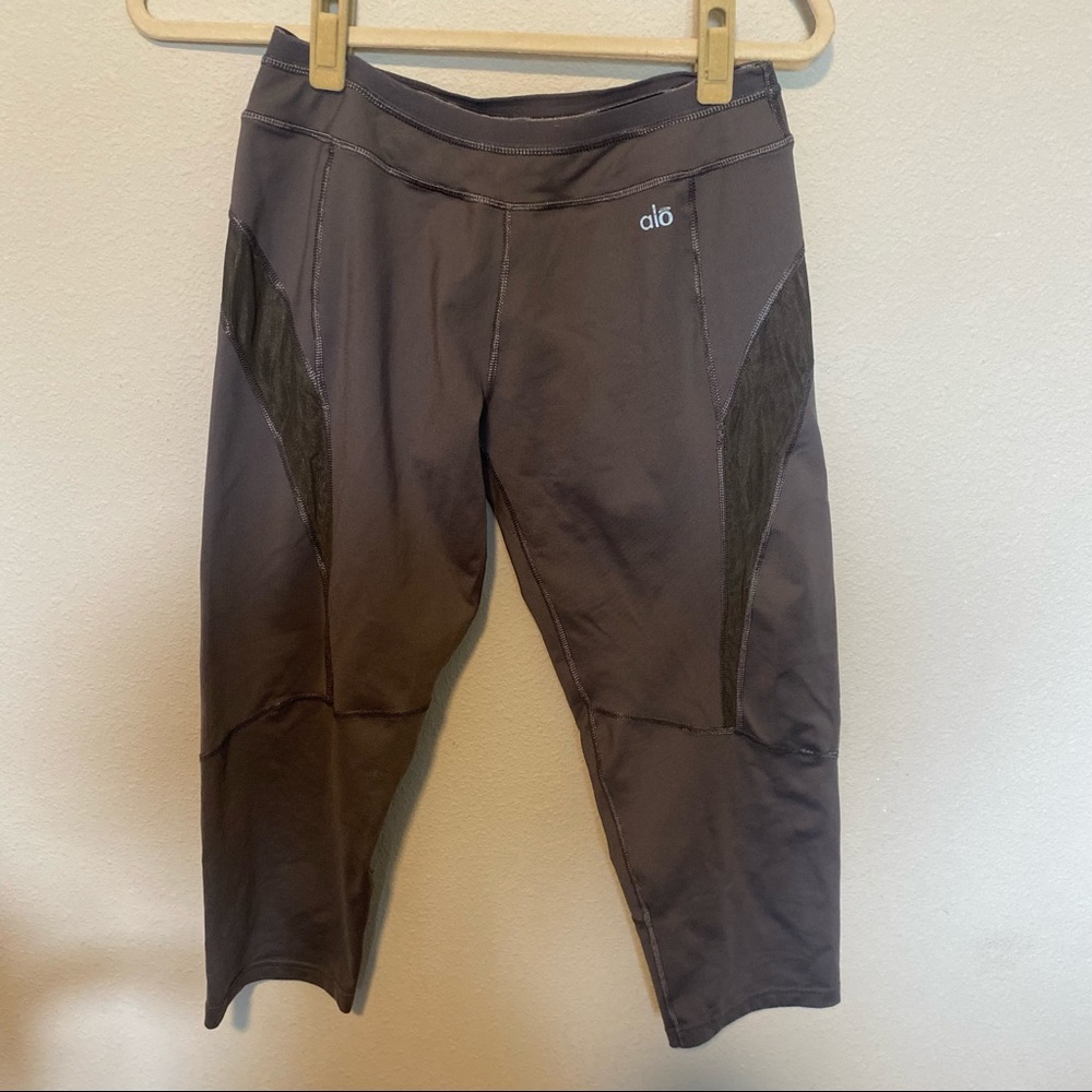 Alo Gray Leggings Size Large Knee length